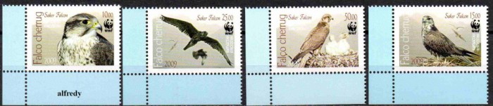 KIRGHIZSTAN, K&Acirc;RG&Acirc;ZSTAN, Kyrgyzstan 2009 Fauna, WWF, serie neuzata, MNH