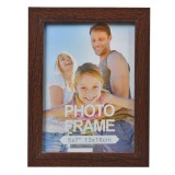 Ramă Foto Decorativă, MDF, Maro &Icirc;nchis, Fotografie 13x18cm, Dimensiune 16x21cm, Oem