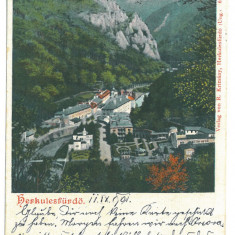4647 - HERCULANE, Caras-Severin, Panorama, Litho - old postcard - used - 1901