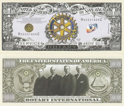 !!! SUA = FANTASY NOTE TJ6 = ORGANIZATIA ROTARY INTERNATIONAL - 2016 - UNC foto