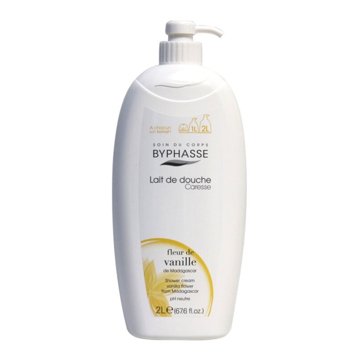 Gel de Dus, Byphasse, pH Neutru, Curata Delicat si Hidrateaza Pielea, cu Extract de Vanilie, 2000ml