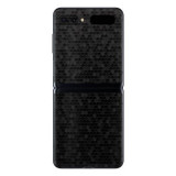 Cumpara ieftin Set Folii Skin Acoperire 360 Compatibile cu Samsung Galaxy Z Flip (2020) (Set 2)- ApcGsm Wraps HoneyComb Black, Negru, Silicon, Oem