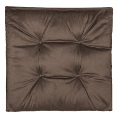 Perna Decorativa pentru Scaun, Velvet, Dimensiuni 40x40cm, Maro foto