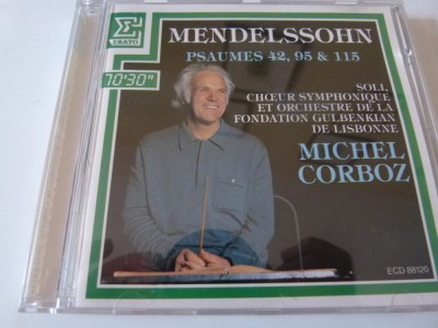 Psalmes 42, 95 &amp;amp; 115 - Mendessohn, Michael Corboz, cd foto