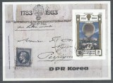 Korea 1982 Zeppelins, Ballons, stamps on stamps, imperf. sheet, used T.273, Stampilat
