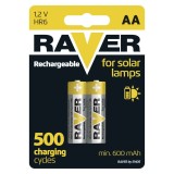 Set acumulatori Ni-MH Mignon AA R6 1.2V 600mAh pentru lampi solare Raver Emos