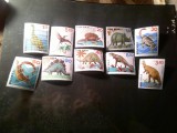Serie Polonia 1965 - Fauna - Animale Preistorice , 10 valori, Nestampilat