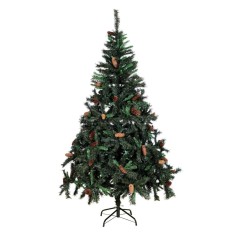Arbore de Crăciun Verde cu Conuri - Dimensiune 2.1m, CMCLASS