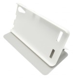 Husa tip carte alba cu stand Boso pentru Lenovo A6000