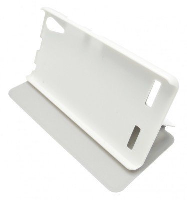 Husa tip carte alba cu stand Boso pentru Lenovo A6000 foto
