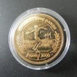 Medalie Jocurile Olimpice de la Sydney 2000 - Australia, 30,1 mm, placata cu aur, in capsula