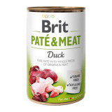 Pachet 6x400g Hrana umeda pentru caini Brit Pate &amp; Meat, Rata