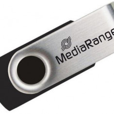 Stick USB MediaRange MR912, 64GB, USB 2.0 (Negru/Argintiu)