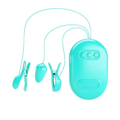 Clame pentru Sfarcuri Surprise Box, 7 Moduri Vibratii, 3 Moduri Electrostimulare, USB, Verde foto