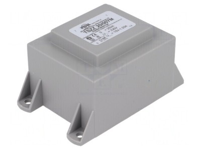 Transformator &amp;icirc;ncapsulat 20VA 230VAC 15V 1,33A PCB foto