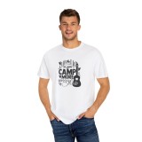 Tricou personalizat Camping Lover, pentru iubitorii de natura, barbati, alb, marimea M