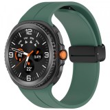 Curea Techsuit W011 pentru Samsung Galaxy Watch 8 Classic / Watch8 44mm / Watch 8 40mm, Verde Inchis