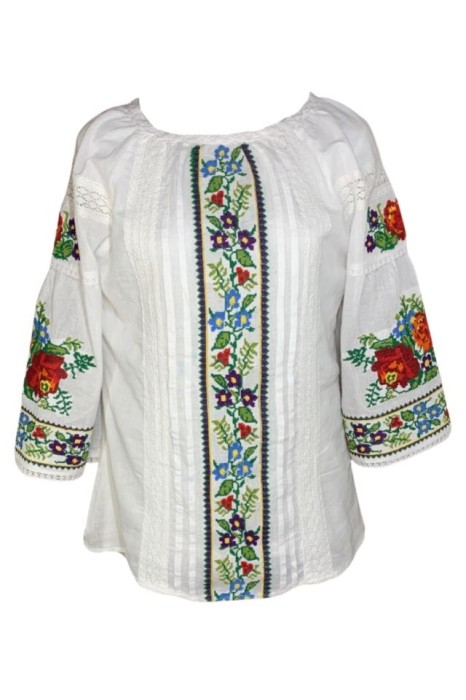 Bluza tip ie dama R46, alb/albastru , marimea 5XL