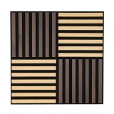Panou acustic de perete Deco X cu aspect de bambus, 60x60x1,8 cm