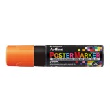 Marker pentru poster ARTLINE, corp plastic, varf tesit 20mm - portocaliu fluorescent
