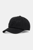 Weekend Max Mara caciula RUGIADA culoarea negru, cu imprimeu, 2525576054600