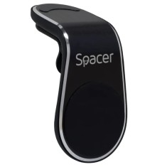 SUPORT auto SPACER pt. SmartPhone fixare in grilaj bord prindere magnetica telefon 360 grade black &amp;amp;quot;SPT-MGN&amp;amp;quot; foto