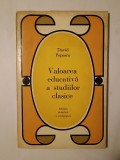David Popescu - Valoarea educativă a studiilor clasice (1972)
