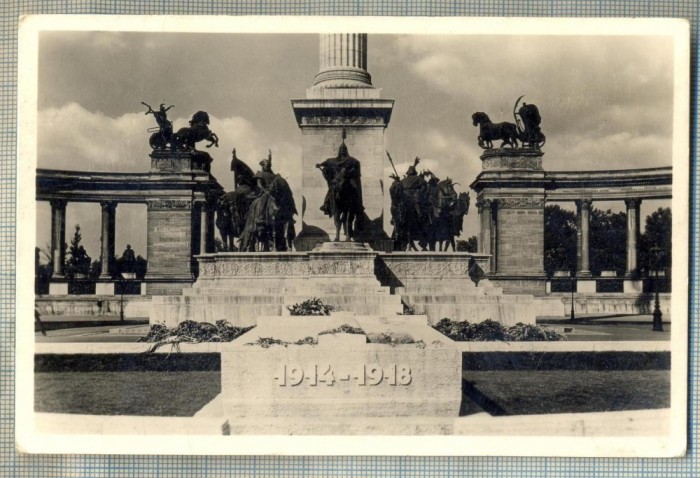 AD 618 C. P. VECHE -BUDAPEST, MILLENIUM DENKMAL -CIRCULATA 1934 LA BUCURESTI