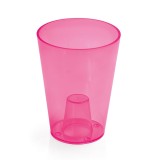 Masca ghiveci orhidee Coubi Dus, rotunda, plastic, roz, D 13 cm