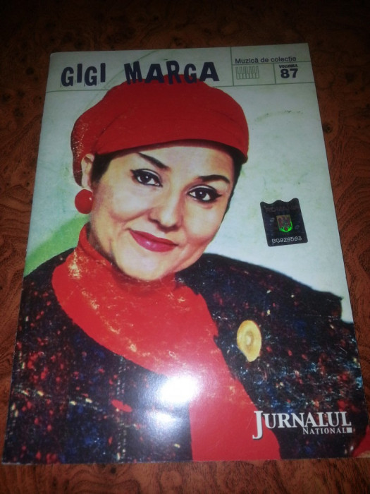 Gigi Marga Cd audio Muzica de Colectie Jurnalul National NM