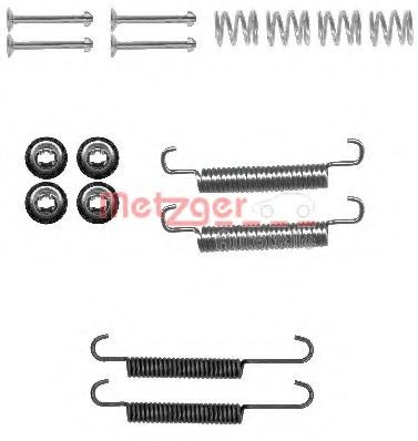 Set accesorii, saboti frana parcare HYUNDAI i30 (FD) (2007 - 2011) METZGER 105-0893 foto