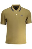 Cumpara ieftin La Martina Tricou polo barbati, cu detalii pe guler, Regular Fit, Bej, S