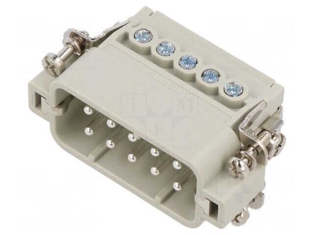 Conector HDC inserturi contact tată CDA PIN 10 PE 16A