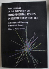 PROCEEDINGS OF THE SYMPOSIUM ON FUNDAMENTAL ISSUES IN ELEMENTARY MATTER , IN HONOR AND MEMORY OF MICHAEL DANOS , edited by WALTER GREINER , 2001 , PRE