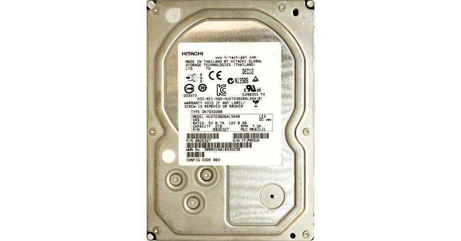 HGST Ultrastar 2TB 7200RPM SAS Hard Drive – HUS723020ALS640 Enterprise
