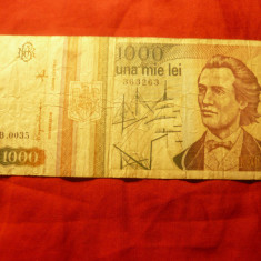 Bancnota 1000 lei 1993 ,cal.medie