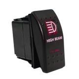 Cumpara ieftin Buton comutator Intrerupator ON OFF HIGH BEAM cu martor luminos rosu - 12V 24V, rezistent la apa