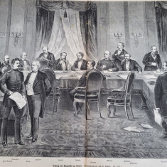 Gravura/litografie Conferinta de la Berlin, Razboiul de Independenta 1877-187