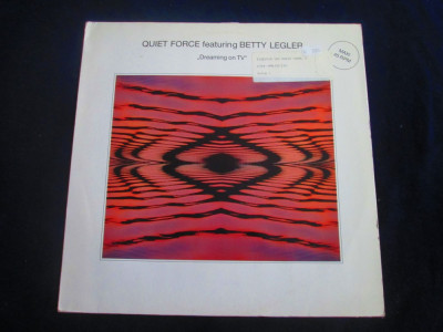 Quiet Force feat. Betty Legler - Dreaming On TV _ 12&amp;quot; maxi single, vinyl _ 1988 foto