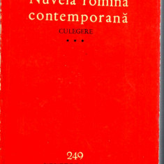 Nuvela romana contemporana, 3 vol