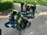 Carucior tripleti baby active, Verde, Bebe Confort