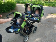 carucior tripleti baby active foto