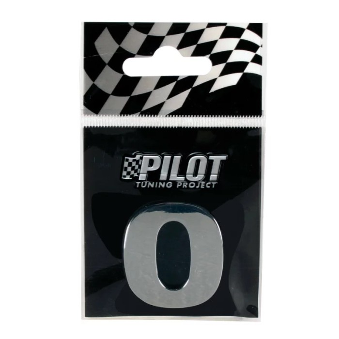 Autocolant 3D crom Type-3 (28mm) litera - O Garage AutoRide