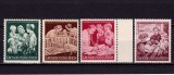 ✅ (S43) Germania Reich 1944 &quot;Ajutorul pentru mame si copii -10 ani &quot; ,serie completa Michel 869-872 , MNH, Nestampilat