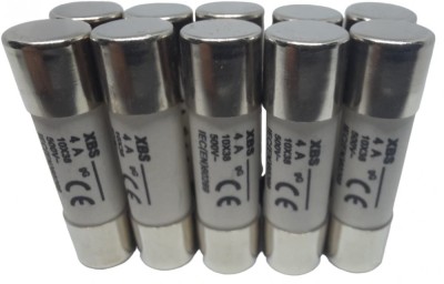 Set 10 sigurante 10x38 4A fuzibile cilindrice ceramica 500V AC gG foto
