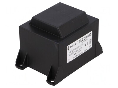 Transformator &amp;Icirc;ncapsulat 30VA 230VAC 24V 1,25A PCB IP00 foto
