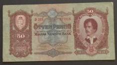 Ungaria, 50 Pengo 1932. foto