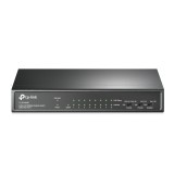 SWITCH PoE TP-LINK 9 porturi 10/100Mbps (8 PoE+), IEEE 802.3af/at, carcasa metalica &quot;TL-SF1009P&quot; (timbru verde 2 lei)