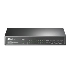 SWITCH PoE TP-LINK 9 porturi 10/100Mbps (8 PoE+), IEEE 802.3af/at, carcasa metalica &amp;quot;TL-SF1009P&amp;quot; (timbru verde 2 lei) foto