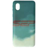 Husa Silicon Watercolor Turquoise Samsung Galaxy A01 Core - Protectie Telefon